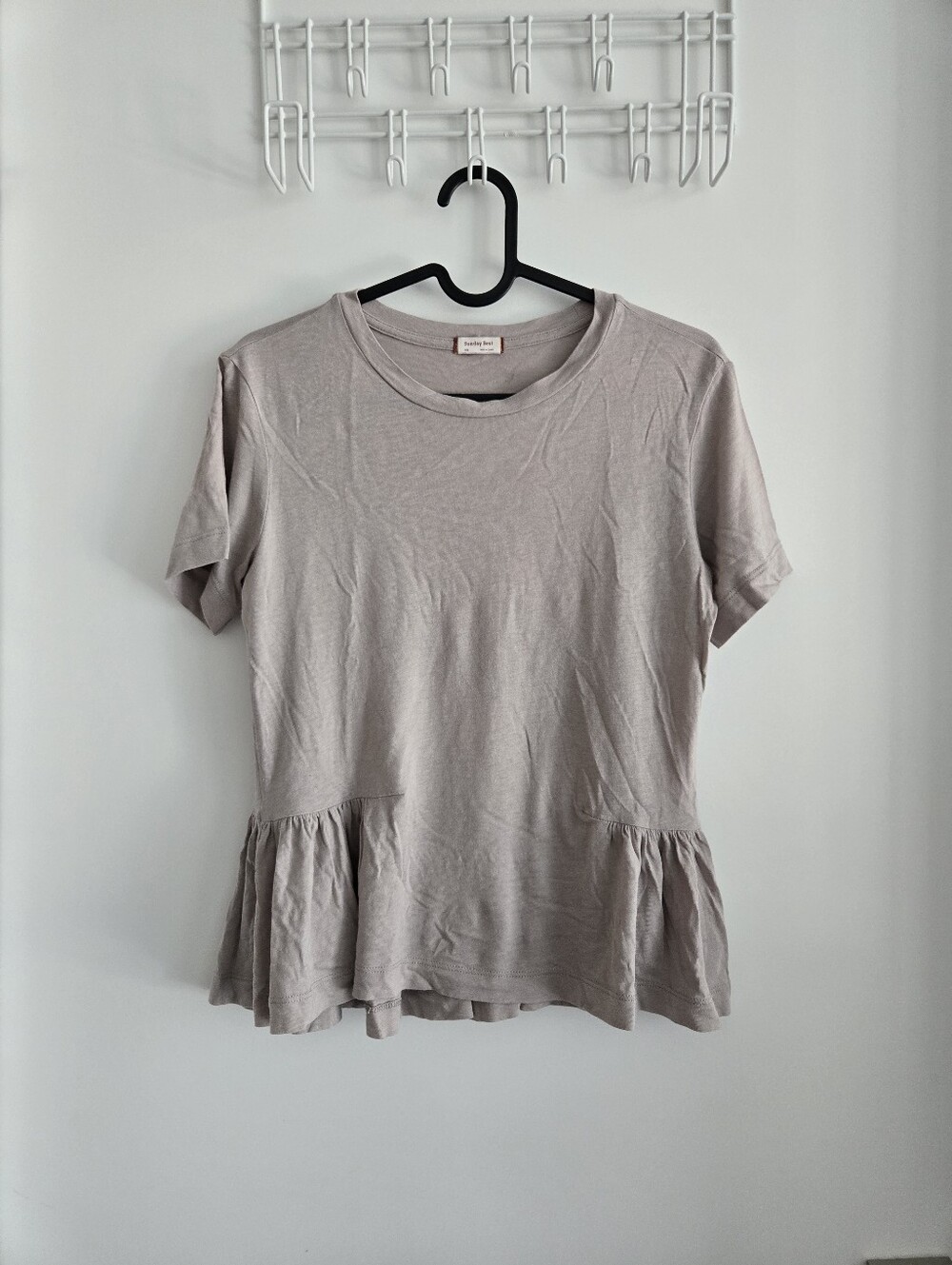 Sunday Best Peplum Cotton-Modal Tee